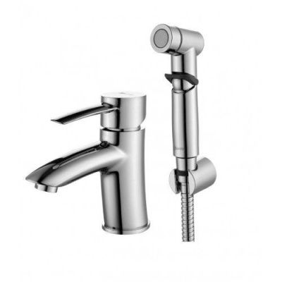 Смеситель для умывальника с гигиеническим душем Lemark Atlantiss LM3216C, хром