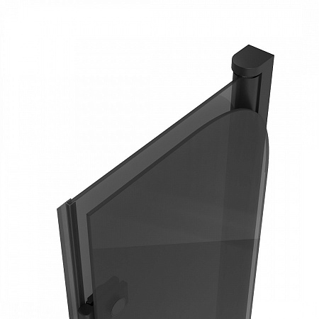 Шторка на ванну Teymi Anni S 80х140, профиль- черный матовый T00278