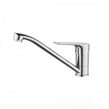 Смеситель д/кухни Rossinka RS27-21 одноручный (35 мм) с поворотным изливом 250 мм, хром