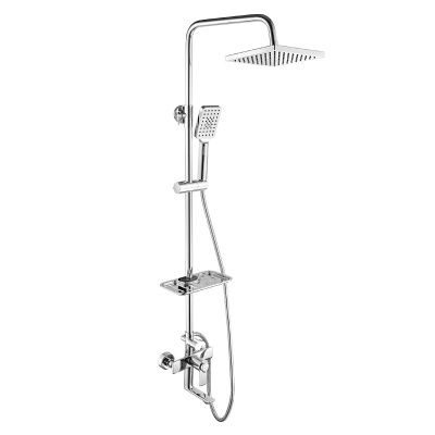 Душевой гарнитур с термостатическим смесителем Rossinka RS50-46, Тропический дождь, хром
