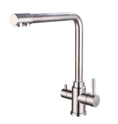 Смеситель для кухни ESKO K24, нерж., с подключением к фильтру