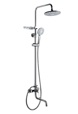 Душевой гарнитур со смесителем Frap F24001, хром