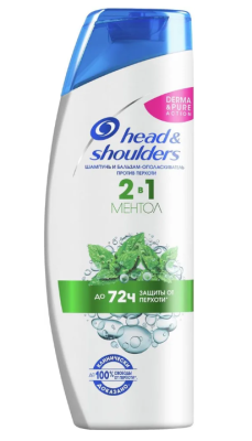 Шампунь и бальзам-ополаскиватель 2 в 1 Head&Shoulders Ментол, 400 мл