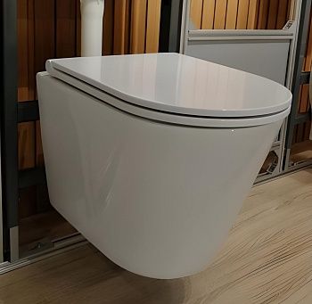 Унитаз подвесной Golden Frog LT053E-UQ3, безободковый, слив Торнадо