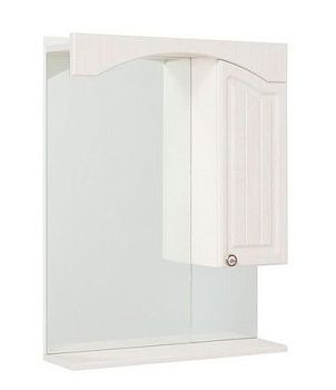 Шкаф-зеркало Onika АРНО-КЛАССИК 65.01, белое дерево, правый (650*155*780)