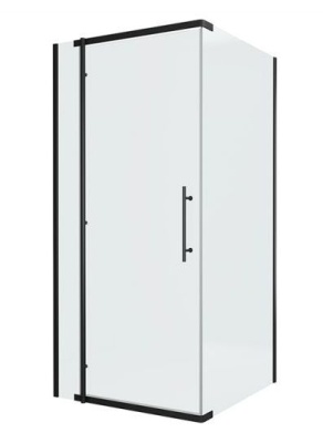 Душевое ограждение BRAVAT BLACKLINE BS090/3113А 900*900*2000 мм 6мм распашное б/поддон универсальное