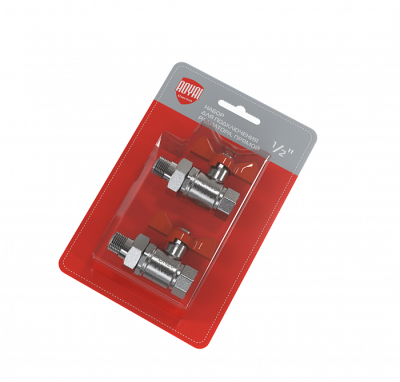 Набор для подключения радиатора Royal Thermo, прямой, 1/2" (арт. RTO 07.075)