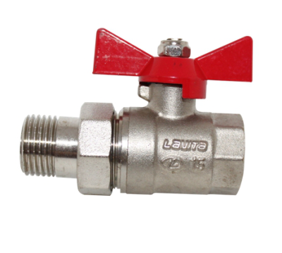 Кран шаровый американка 1" бабочка Lavita