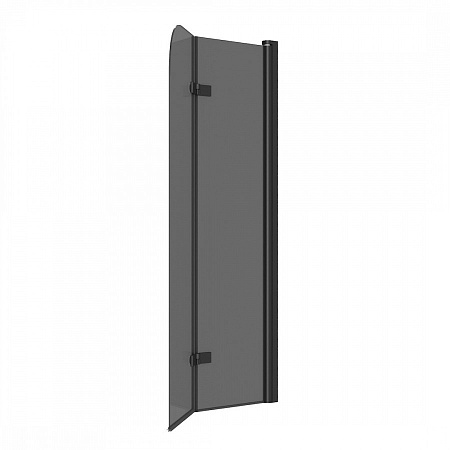 Шторка на ванну Teymi Anni S 80х140, профиль- черный матовый T00278