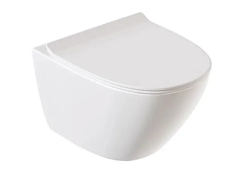 Унитаз подвесной Eletto Milana Pro EL00521, б/съем сиденье, дюропласт, микролифт, черн мат