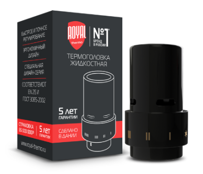 Термоголовка жидкостная Royal Thermo Design, Click (черный)