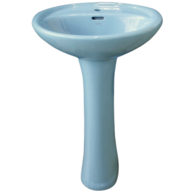 Умывальник с пьедесталом HUIDA HWBH-40040 (SB голубое небо), HD4