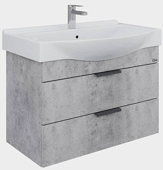 Тумба подвесная Onika ДЕВИС 80.13 бетон чикаго, с ум.Беверли-80