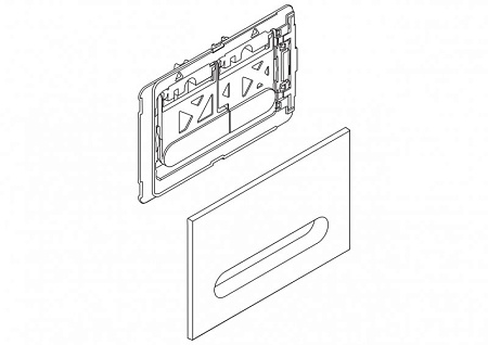 Клавиша смывная BelBagno Prospero BB004-PR-BIANCO, белый