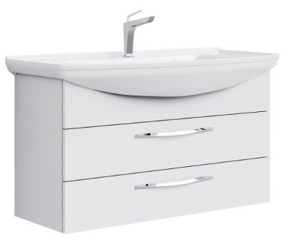 Тумба под умывальник Aqwella "Аллегро" (Стиль 1050) подвесная, цвет белый 2 ящика ш1020*в536*г350