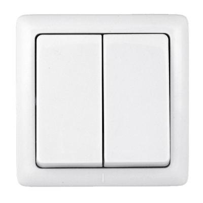 Выключатель 2-клавишный, накладной VA56-232I-B "Хит", Schneider Electric