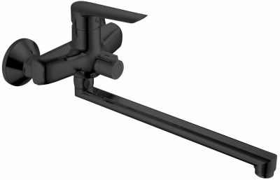 Смеситель для ванны Esko "Lagos Black" изл. 300мм, с акс., арт. LG31B