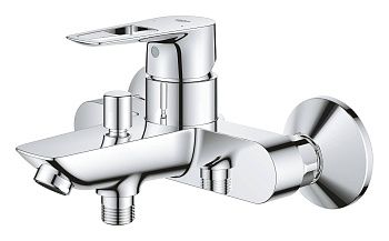 Смеситель для ванны с душем  GROHE BAU LOOP 23602001 (хром, длина излива-16,8), шт