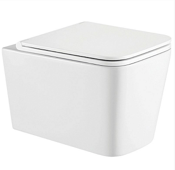 Унитаз подвесной KOLLER POOL KVADRO KR-0530-RQ Rim гор.вып.+сиденье (Tornado)