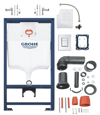 Комплект унитаз Eletto Amelia Vortex EL00891 + инсталляция Grohe Rapid SL (38772001)
