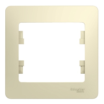 Рамка 1-постовая, Бежевый GLOSSA, Schneider Electric