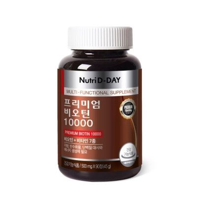 БАД (премиум биотин 10000), Nutri D-day Premium, 500 мг*90 кап, Ю.Корея