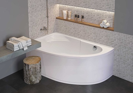 Ванна акриловая Roca Merida 170*100, левая, ассиметричная, белая (ZRU9302992)