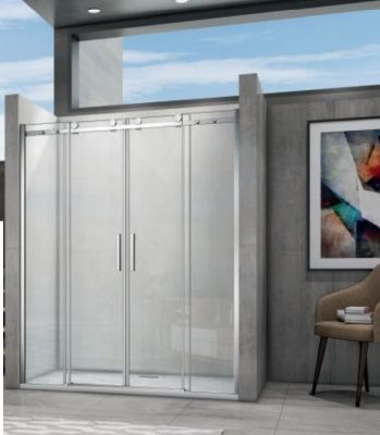 Душевая дверь в нишу COROZO SKN14-4 1400х1950мм, 6мм, раздвижная