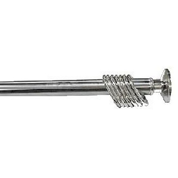 Карниз для ванной Zalel 110-200см, хромированный с кольцами