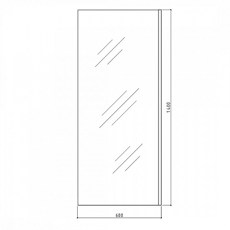 Шторка на ванну Teymi Timo 60х140, профиль- хром T00270