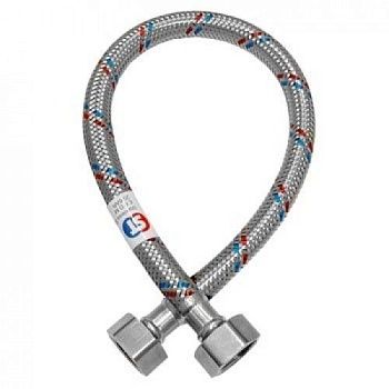 Подводка для воды нерж 1/2х1/2  80см г/г  