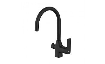 Смеситель д/кухни Lemark LM7261BL Урсус черный