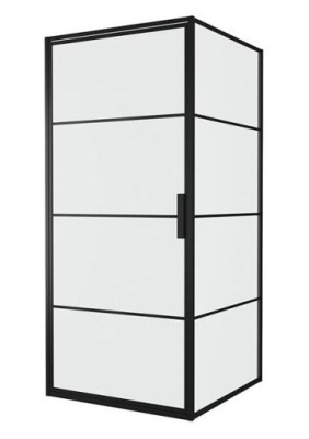 Душевое ограждение BRAVAT BLACKLINE BS090/2115В 900*900*2000 мм 6мм распашное б/поддон ORG