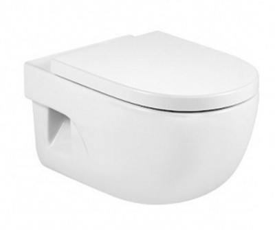 Унитаз подвесной Roca Meridian, 56х36 см, с сиденьем