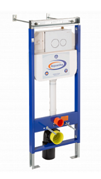 Инсталляция для унитаза Aquanika BASIC ComboFix клавиша, крепёж, шумоиз. /113х45х12/ (хром)