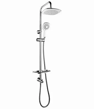 Душевой гарнитур для встраиваемого смесителя Lemark LM8808C, лейка "Троп. дождь" (уценка)