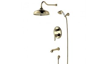 Смеситель д/ванны Lemark LM4722G Брава, черный