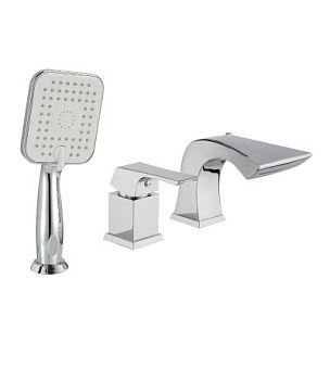 Смеситель на борт ванны Lemark Unit LM4545С (3 отверстия)