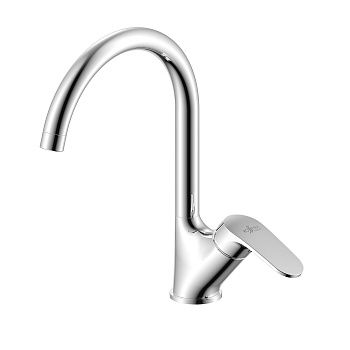 Смеситель для кухни Rossinka RS45-23 с поворотным изливом, хром***