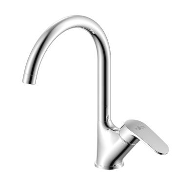 Смеситель для кухни Rossinka RS45-23 с поворотным изливом, хром***