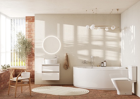 Ванна акриловая ROCA LUNA (170*115) 248641000 (R белый перелив стандарт.)