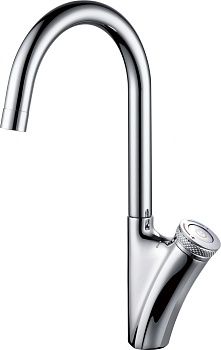 Смеситель для кухни D&K Bayern.Alfeld DA1482401 кнопочный, высокий, хром