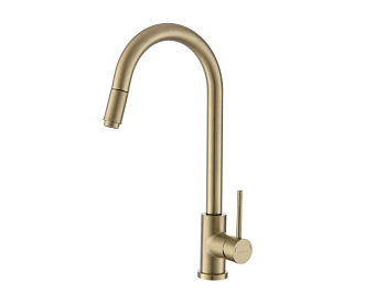 Смеситель для кухни, R-излив VODA, Vessel, VSL519G, золотой