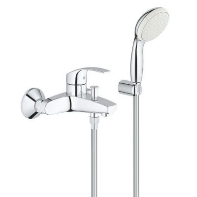 Смеситель для ванны Grohe Eurosmart New, настенный, однорычажный (3330220A)