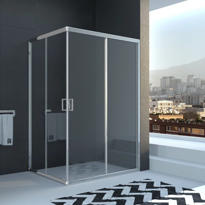 Душевое ограждение Veconi Rovigo RV-10 1200x800x1950 хром стекло прозрачное RV10-12080-01-C6